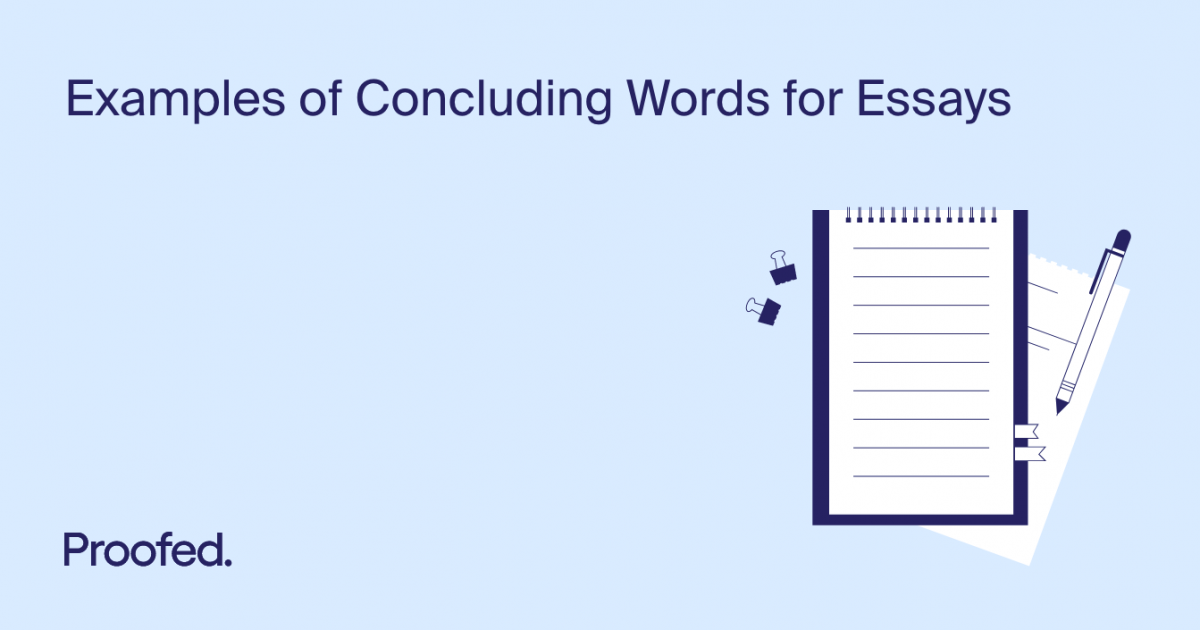 words to use in concluding an essay