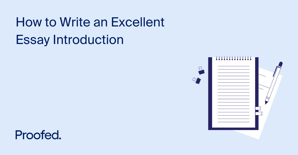 how to write an excellent essay introduction