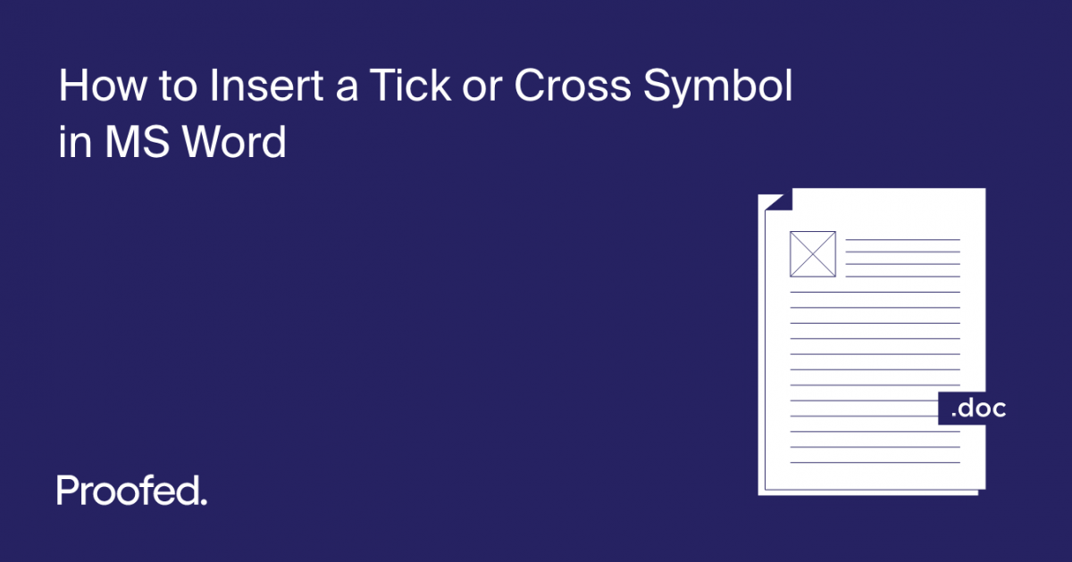 How to Insert Tick ✓ or Cross ✗ Symbol in Word / Excel [5 Ways]