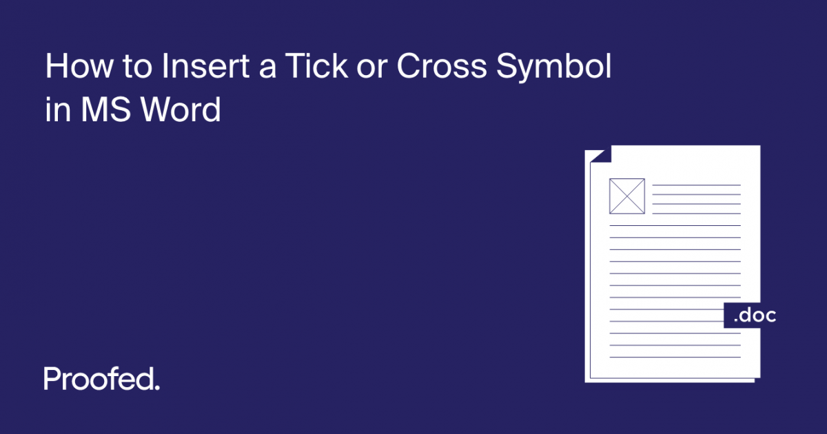 How to Automate or Insert a Tick or a Cross Mark on Microsoft