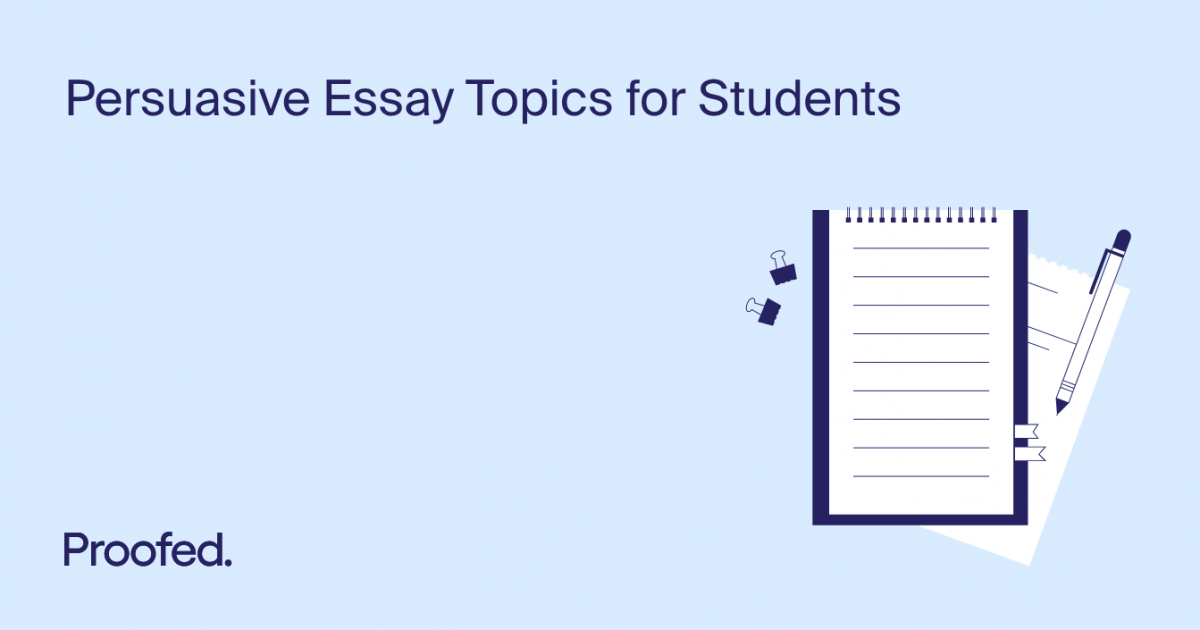 persuasive essay topics for 6th graders