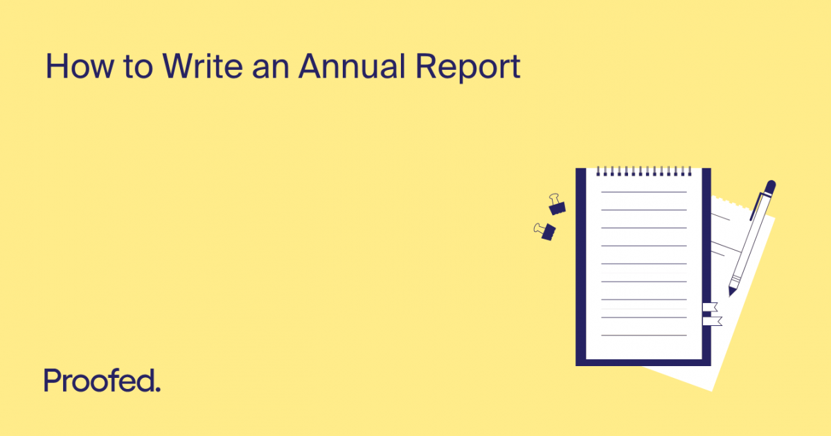 how to write an annual report essay