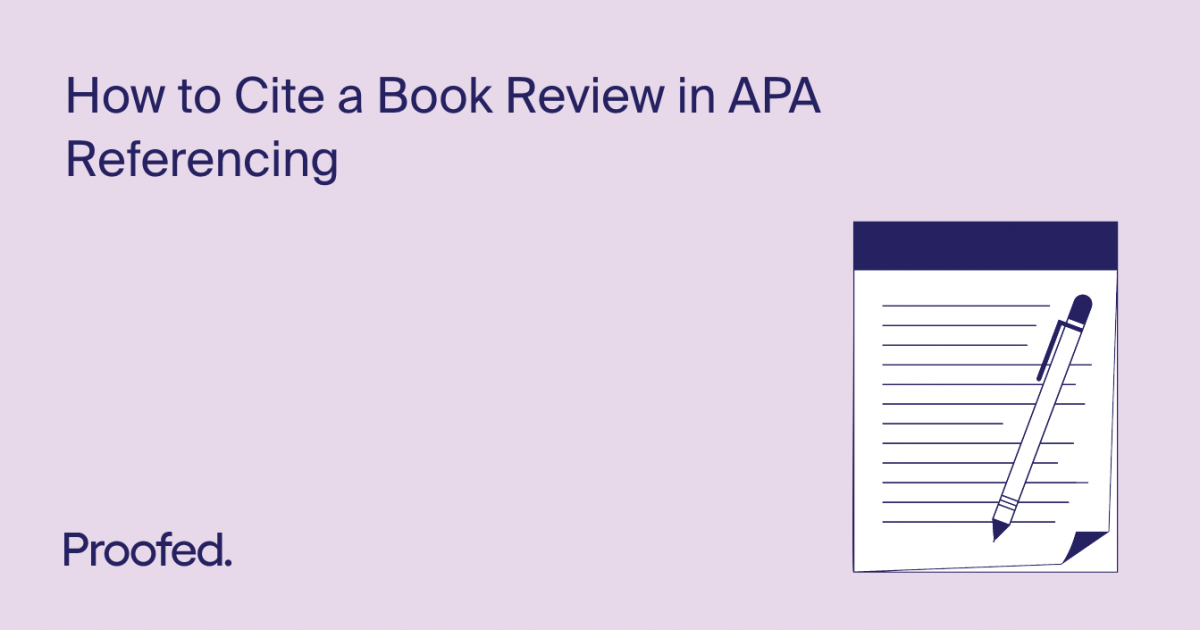 apa referencing of book review