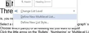 Defining a new list style.