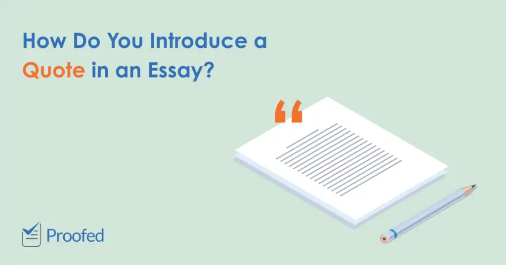 How to Introduce Quotes in Academic Writing
