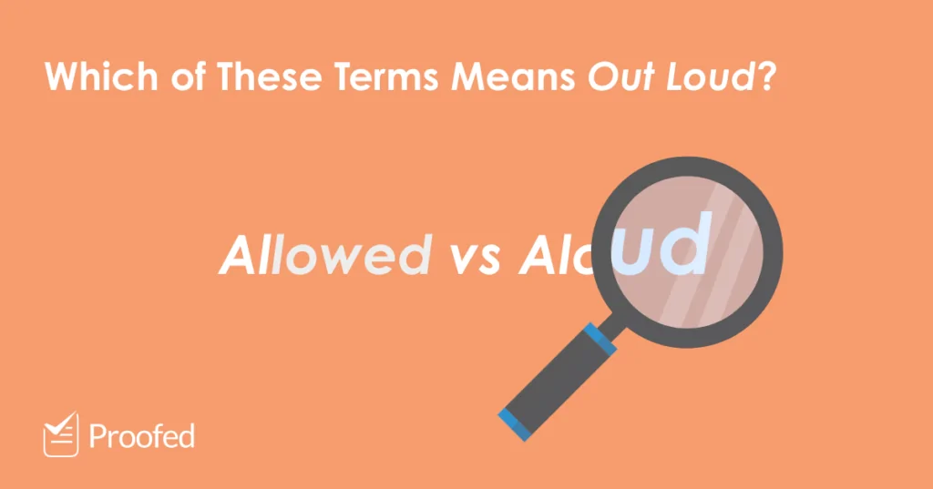Word Choice Allowed vs. Aloud