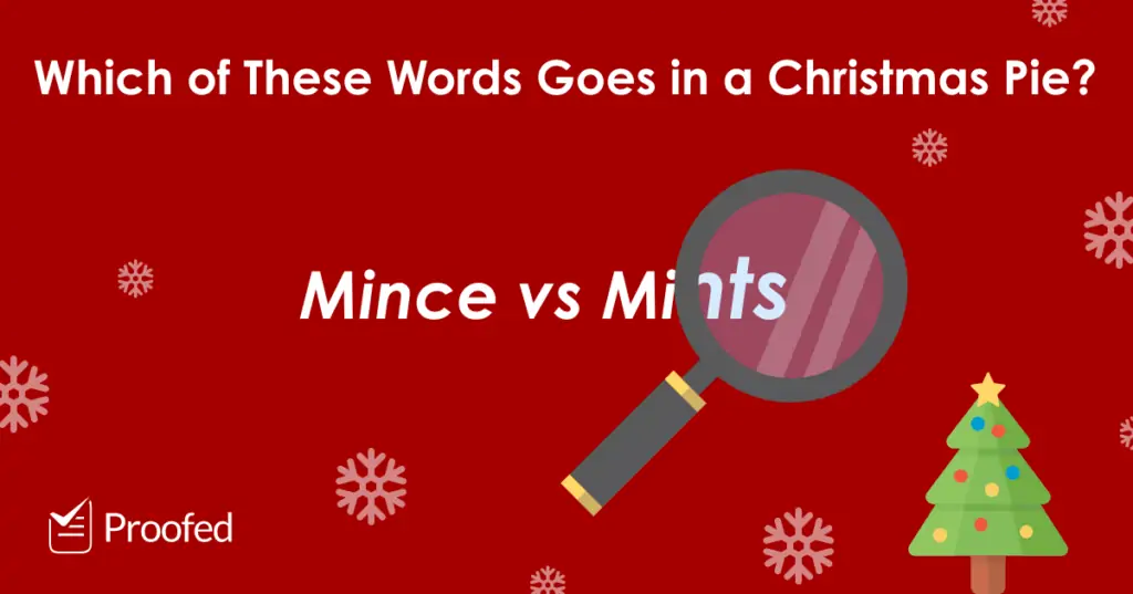 Word Choice Mince vs. Mints