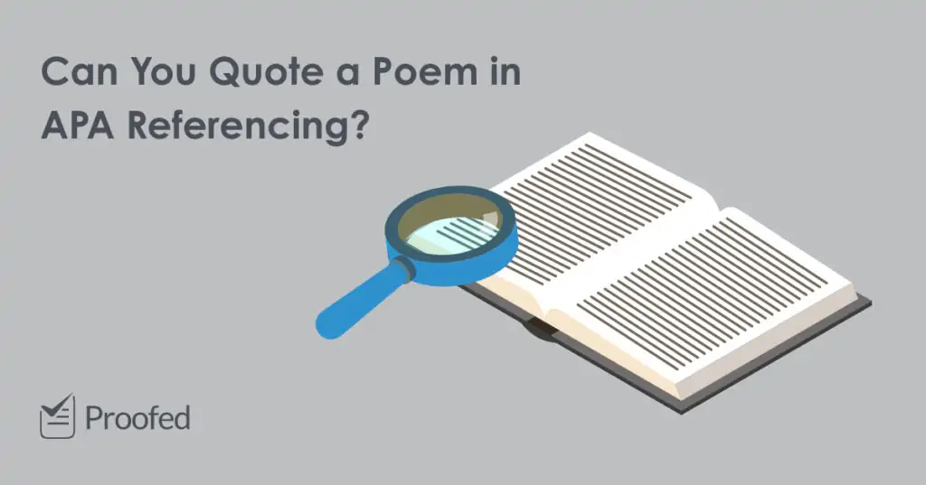 How to Quote a Poem in APA Referencing