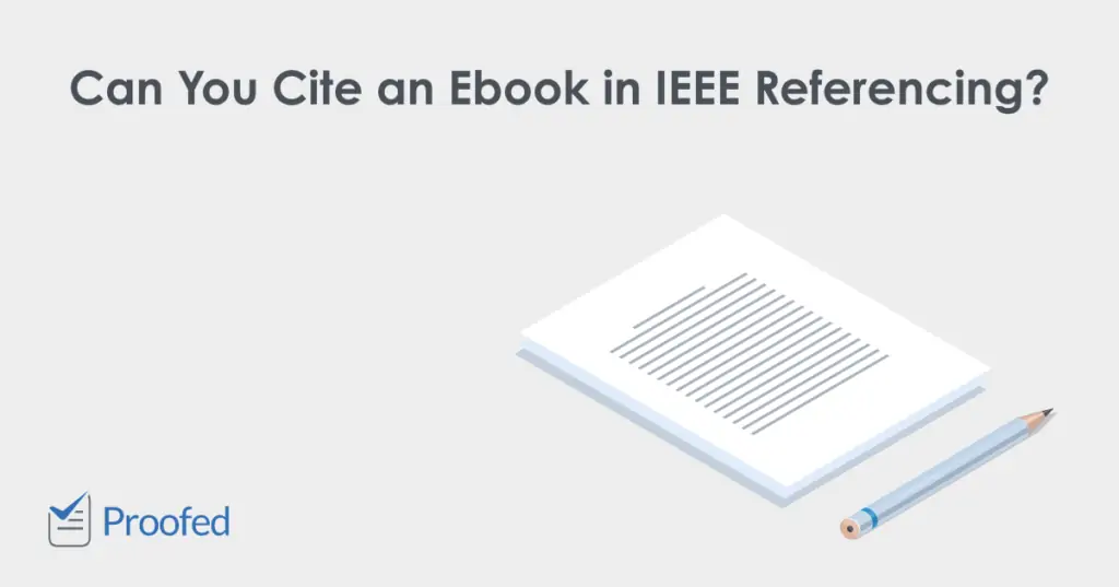 How to Cite an Ebook in IEEE Referencing