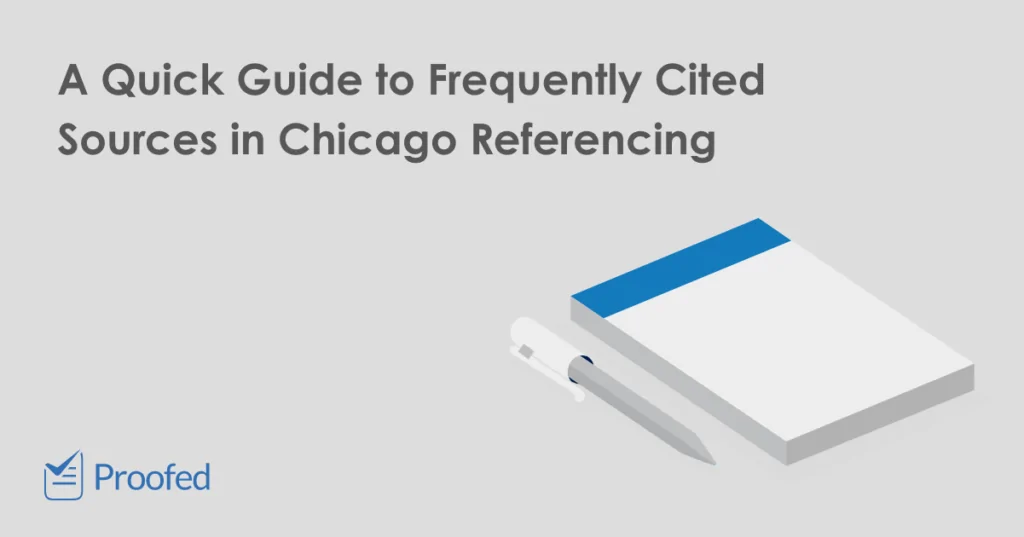 Frequently Cited Sources in Chicago Footnote Referencing